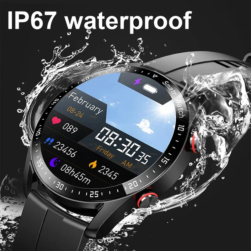 Bluetooth Call Smart Watch Men Laser Health Blood