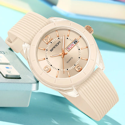 Watch for Women Waterproof Auto Date Week Elegant