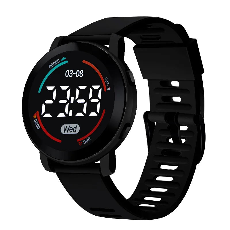 LED Digital Kids Watches Luminous Waterproof