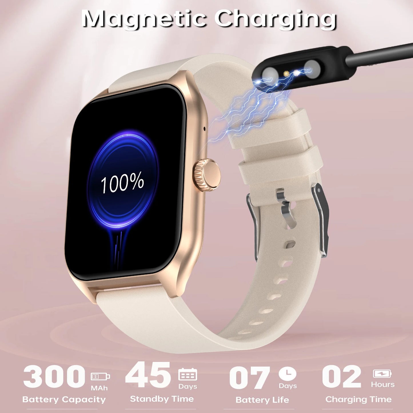 AI Voice Assistant Smart Watch for Men Women, 1.9