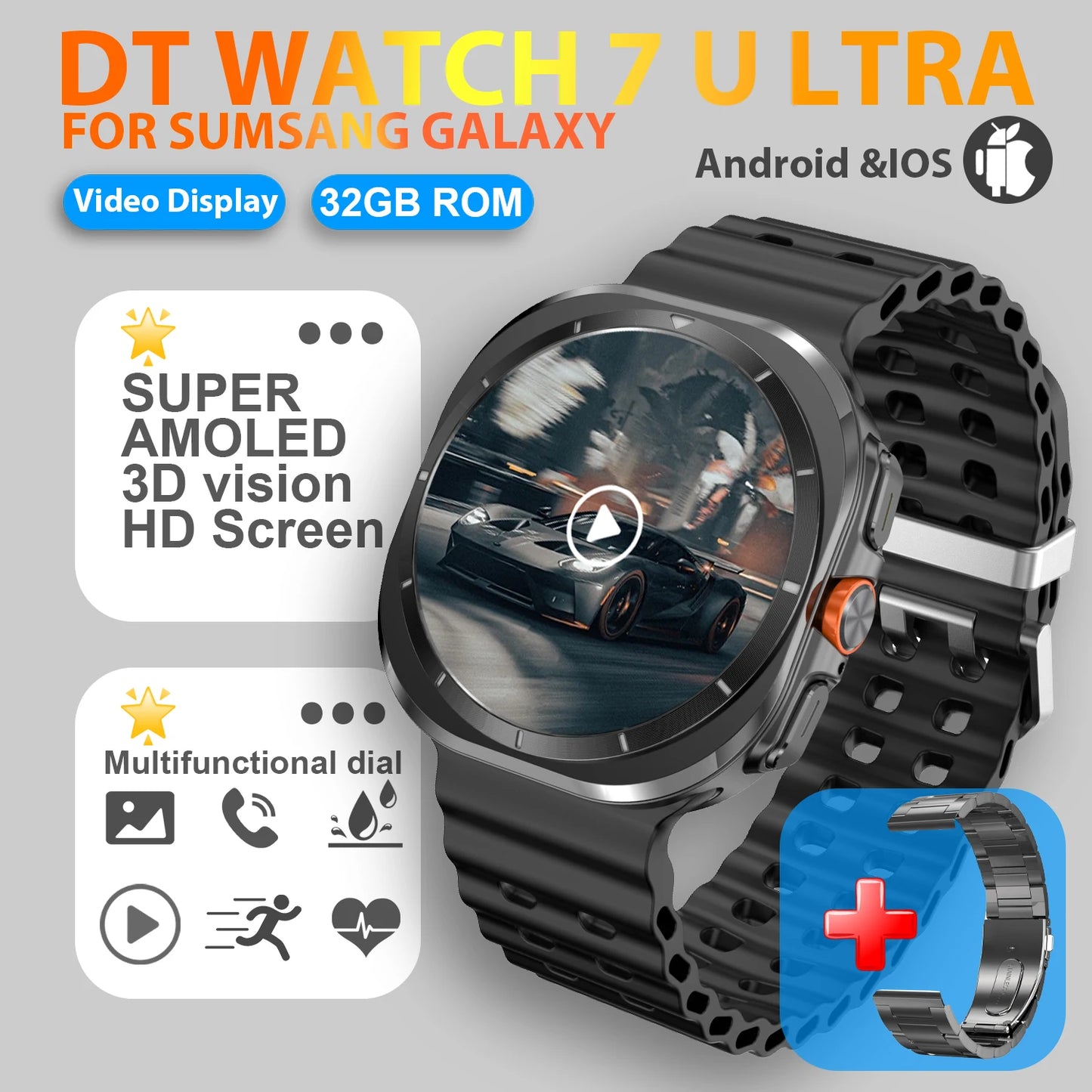 2025 New Watch 7 Ultra Smart Watch Men 32GB