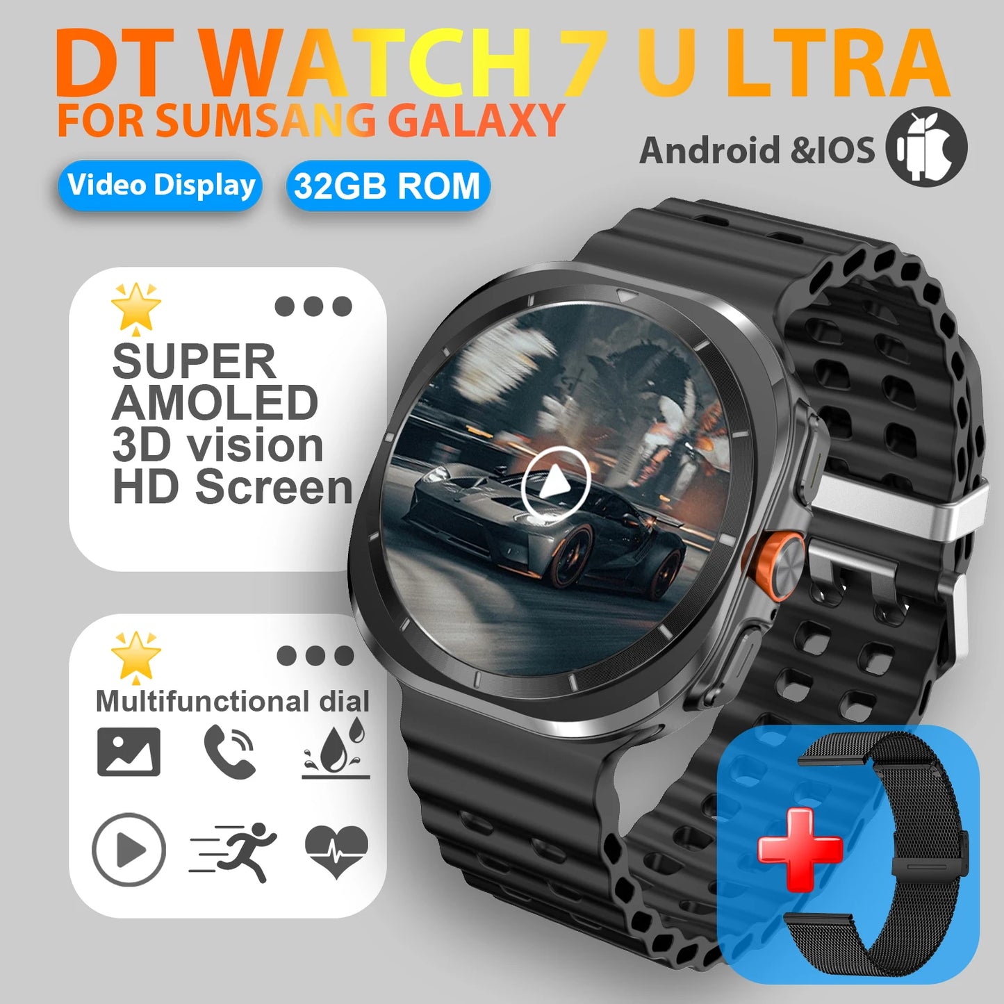 2025 New Watch 7 Ultra Smart Watch Men 32GB