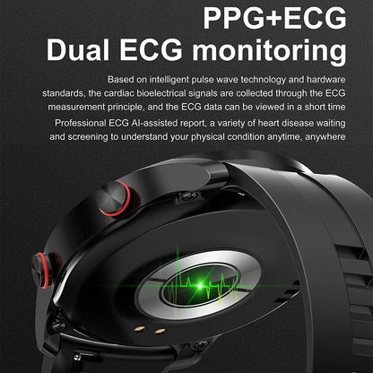 Bluetooth Call Smart Watch Men Laser Health Blood