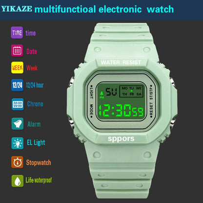 Sports Watch Boys Girls Student LED Electronic