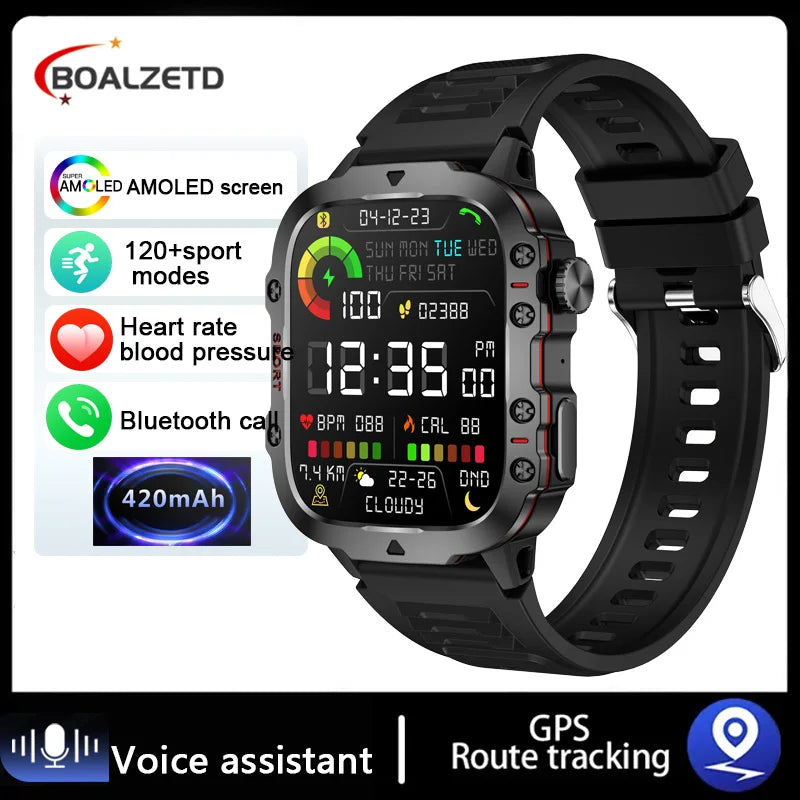 2025 New For Men Military Smart Watch Men IP68