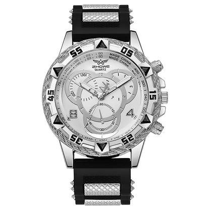 Men’s Watch Fashion Silicone Band Analog Quartz