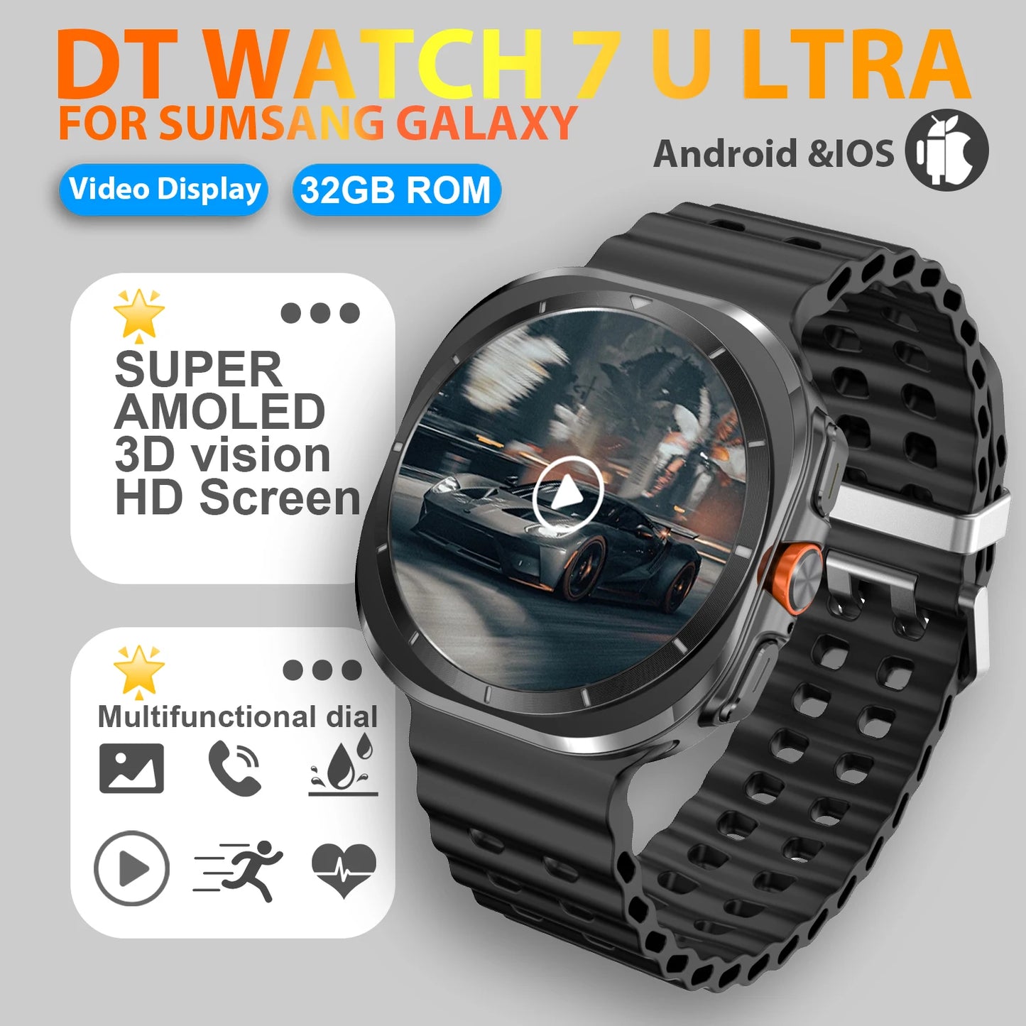 2025 New Watch 7 Ultra Smart Watch Men 32GB
