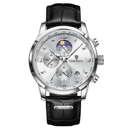 Casual Men Watch Luxury Leather Waterproof Sport