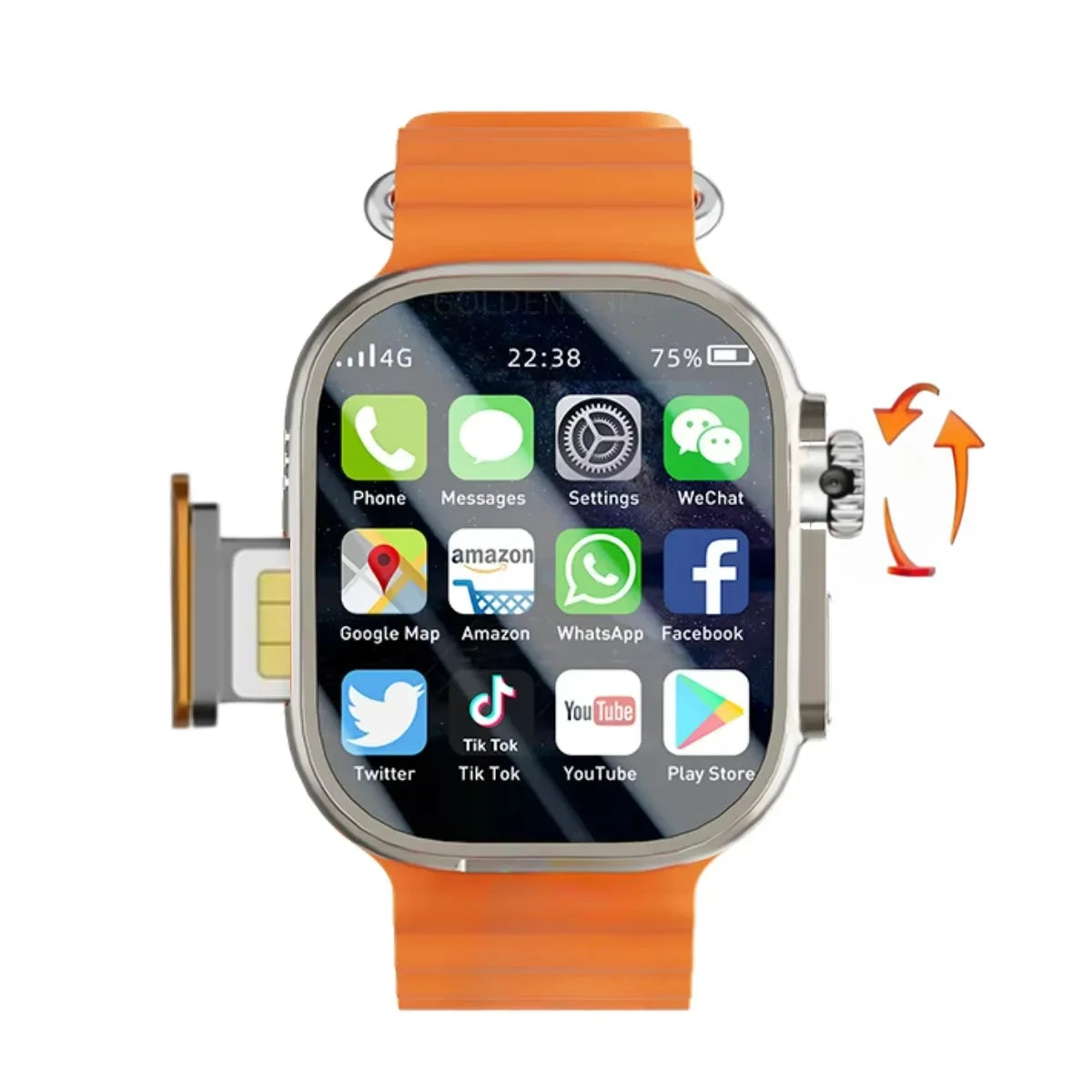 Smart Watch 49mm 4G/5G LTE Android 9.0 System