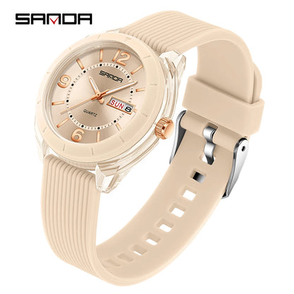 Watch for Women Waterproof Auto Date Week Elegant