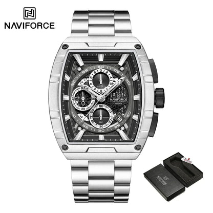 Top Brand Men's Watches Luxury Tonneau Quartz