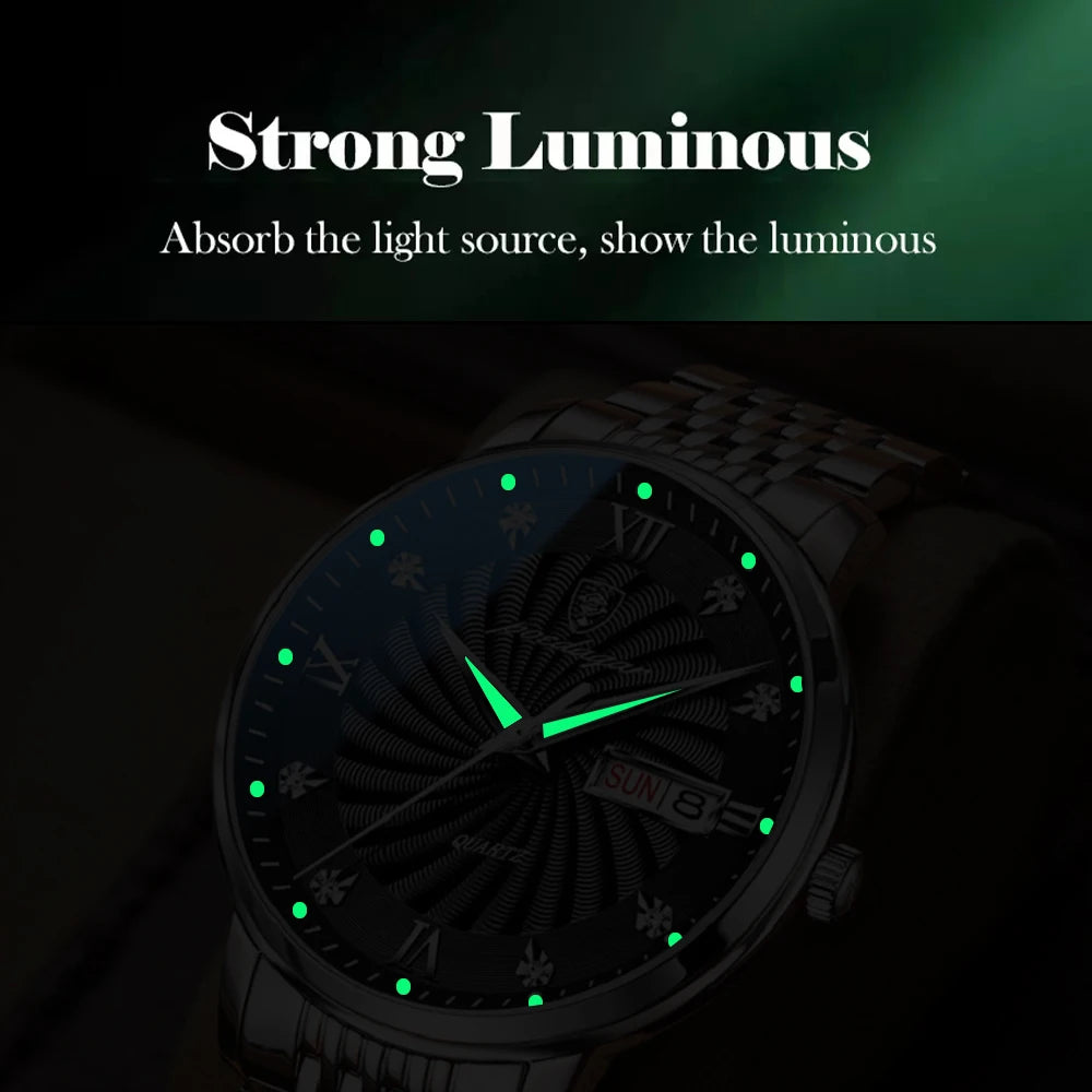 Luxury Brand Man Watch Waterproof Luminous