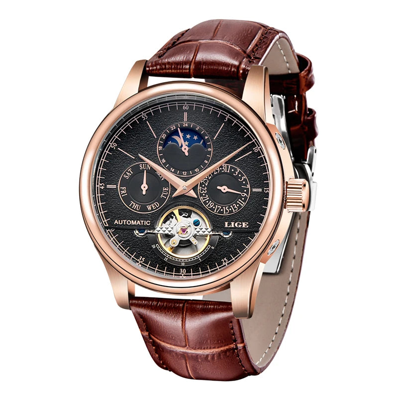 Men Watches Automatic Mechanical Watch Tourbillon