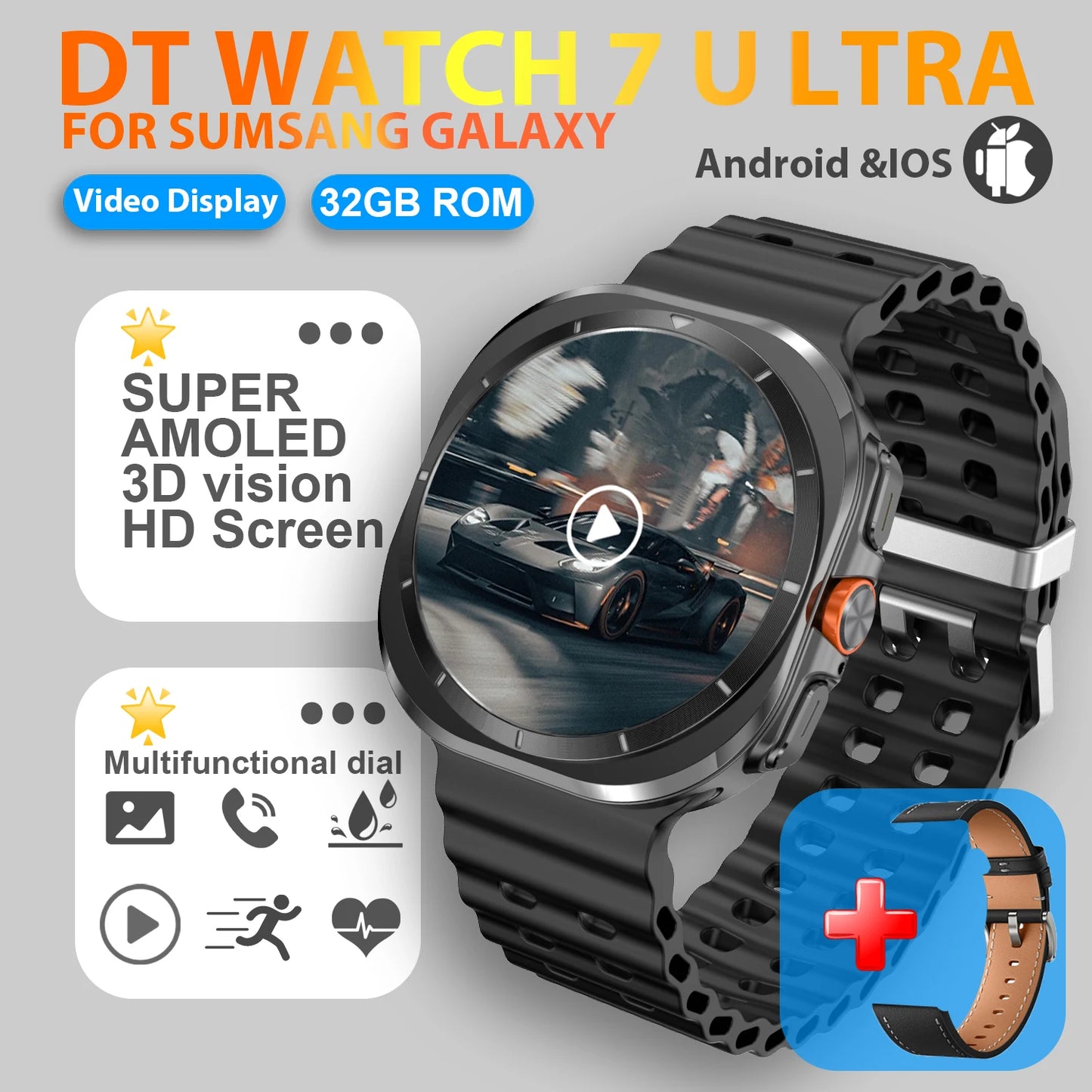 2025 New Watch 7 Ultra Smart Watch Men 32GB