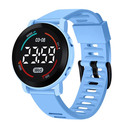 LED Digital Kids Watches Luminous Waterproof