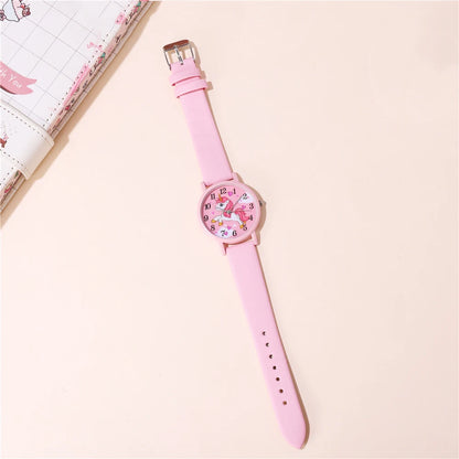 cute pink pu leather band unicorn Children's