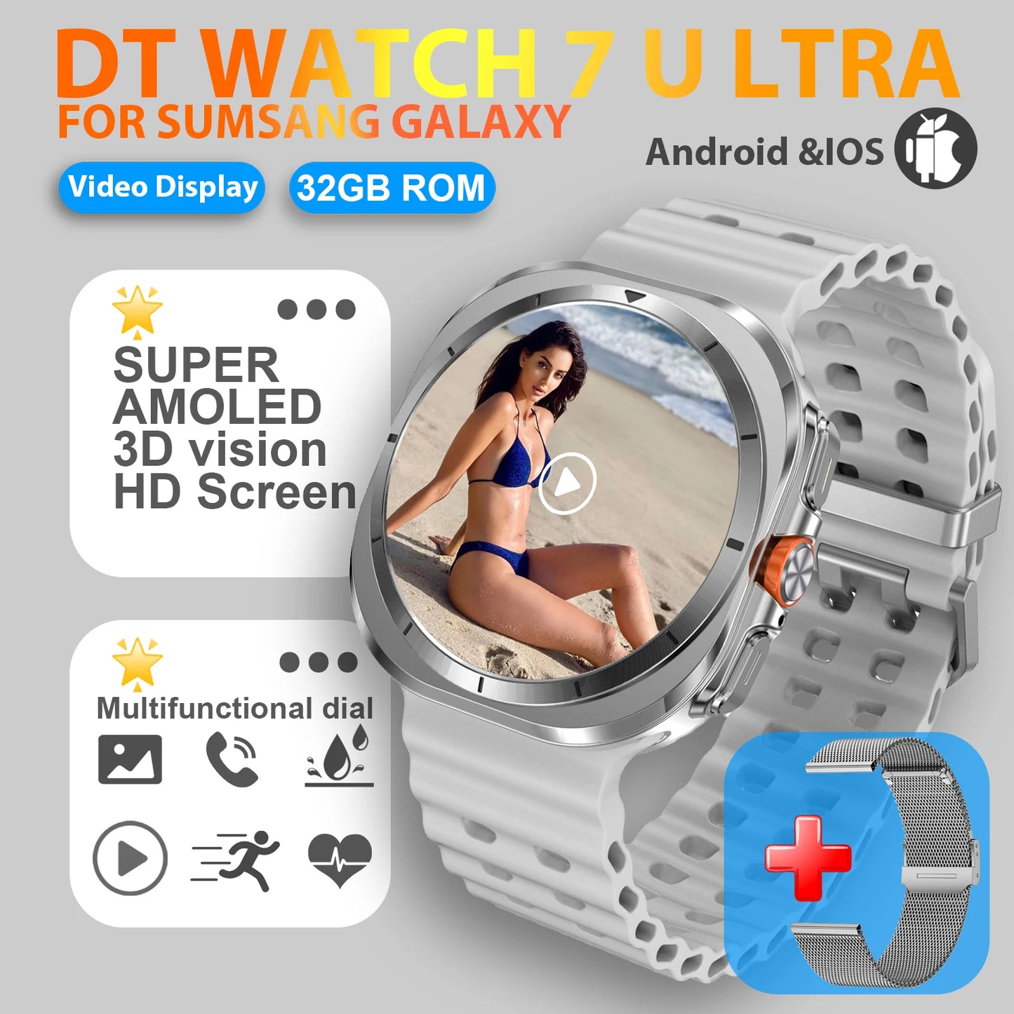 2025 New Watch 7 Ultra Smart Watch Men 32GB