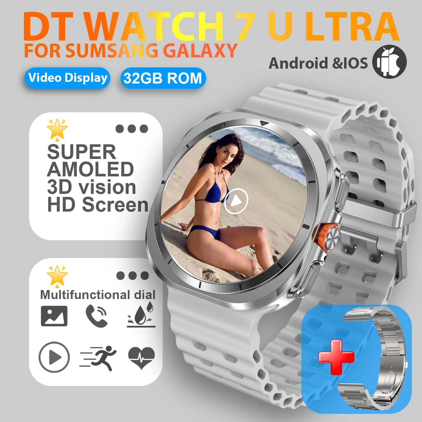 2025 New Watch 7 Ultra Smart Watch Men 32GB