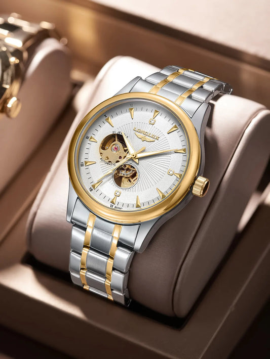 Men automatic mechanical watch elegant luxury