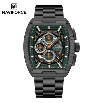 Top Brand Men's Watches Luxury Tonneau Quartz