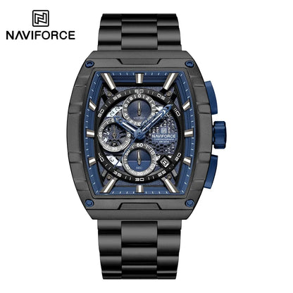 Top Brand Men's Watches Luxury Tonneau Quartz