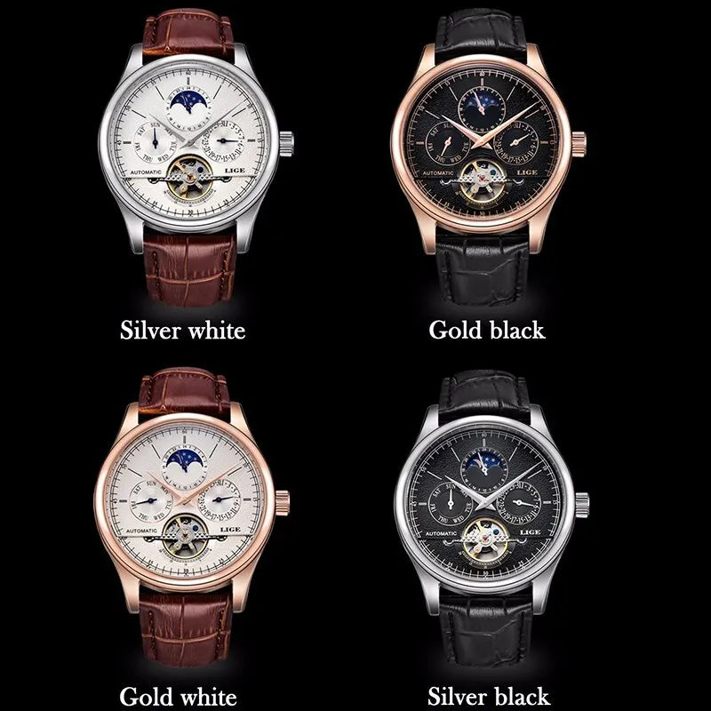 Men Watches Automatic Mechanical Watch Tourbillon